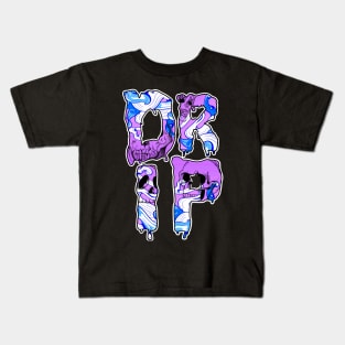 Drip Skull Vector Japanese Hip Hop Art Kids T-Shirt